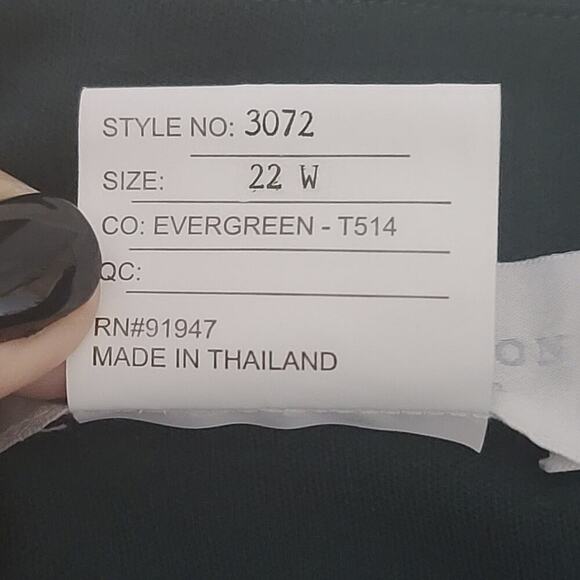 Dessy Group cowl necked wrap maxi dress w/ front slit in Evergreen NWT sz 22W - Picture 16 of 16